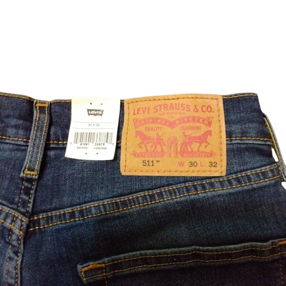 Levi's 511 Slim Fit Jeans Stretch Denim Women's Jeans Size 30 X 32 - Picture 6 of 9